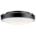 Kichler - 42275BK - Three Light Flush Mount - Lytham - Black from Lighting & Bulbs Unlimited in Charlotte, NC