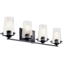 Four Light Bath from the Alton Collection in Black Finish by Kichler