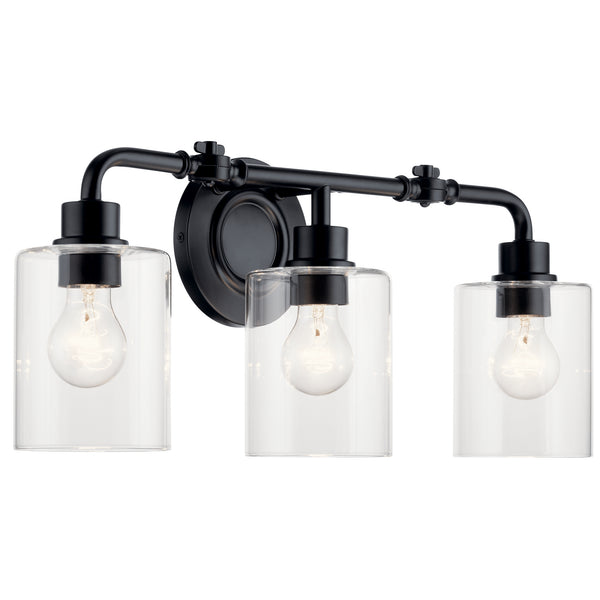 Kichler - 45666BK - Three Light Bath - Gunnison - Black from Lighting & Bulbs Unlimited in Charlotte, NC