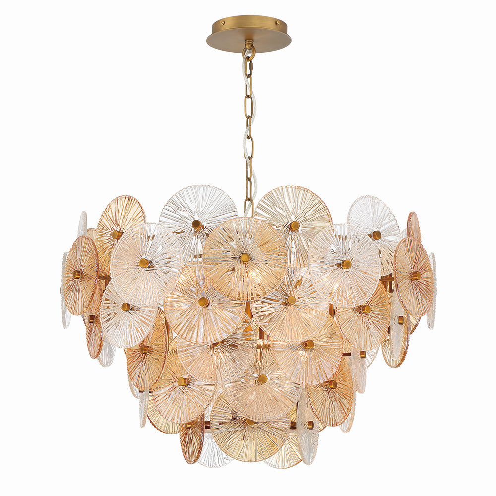 Eurofase - 44572-013 - 12 Light Chandelier - Sue-Anne - Plated Brass from Lighting & Bulbs Unlimited in Charlotte, NC