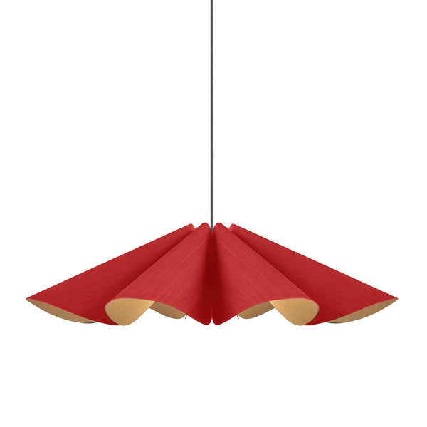Bruck Lighting - WEPDEL/80/RED/ASH - One Light Pendant - WEP - Black from Lighting & Bulbs Unlimited in Charlotte, NC