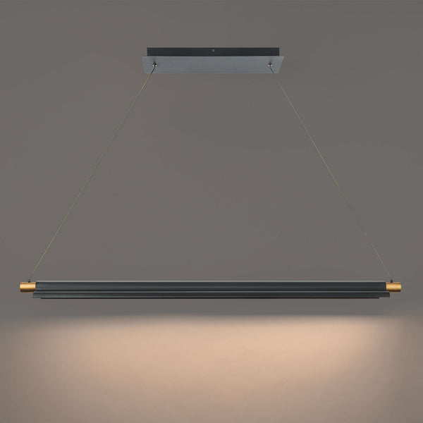 W.A.C. Lighting - PD-65244-BK/AB - LED Pendant - Pavilion - Black/Aged Brass from Lighting & Bulbs Unlimited in Charlotte, NC