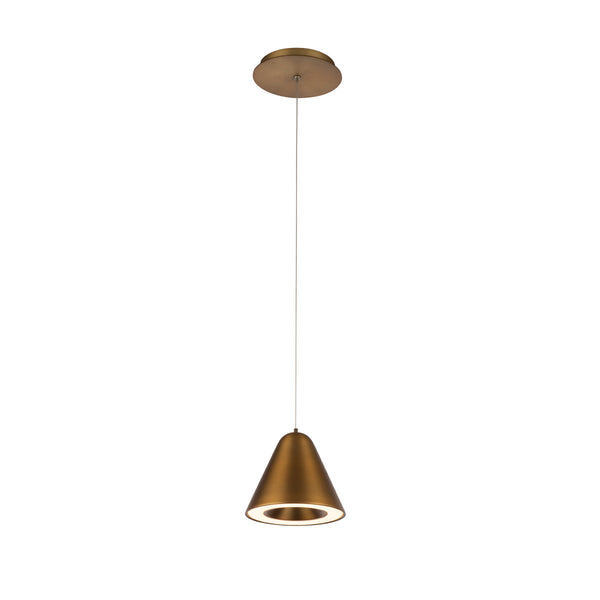 W.A.C. Lighting - PD-72006-T24-AB - LED Pendant - Kone - Aged Brass from Lighting & Bulbs Unlimited in Charlotte, NC