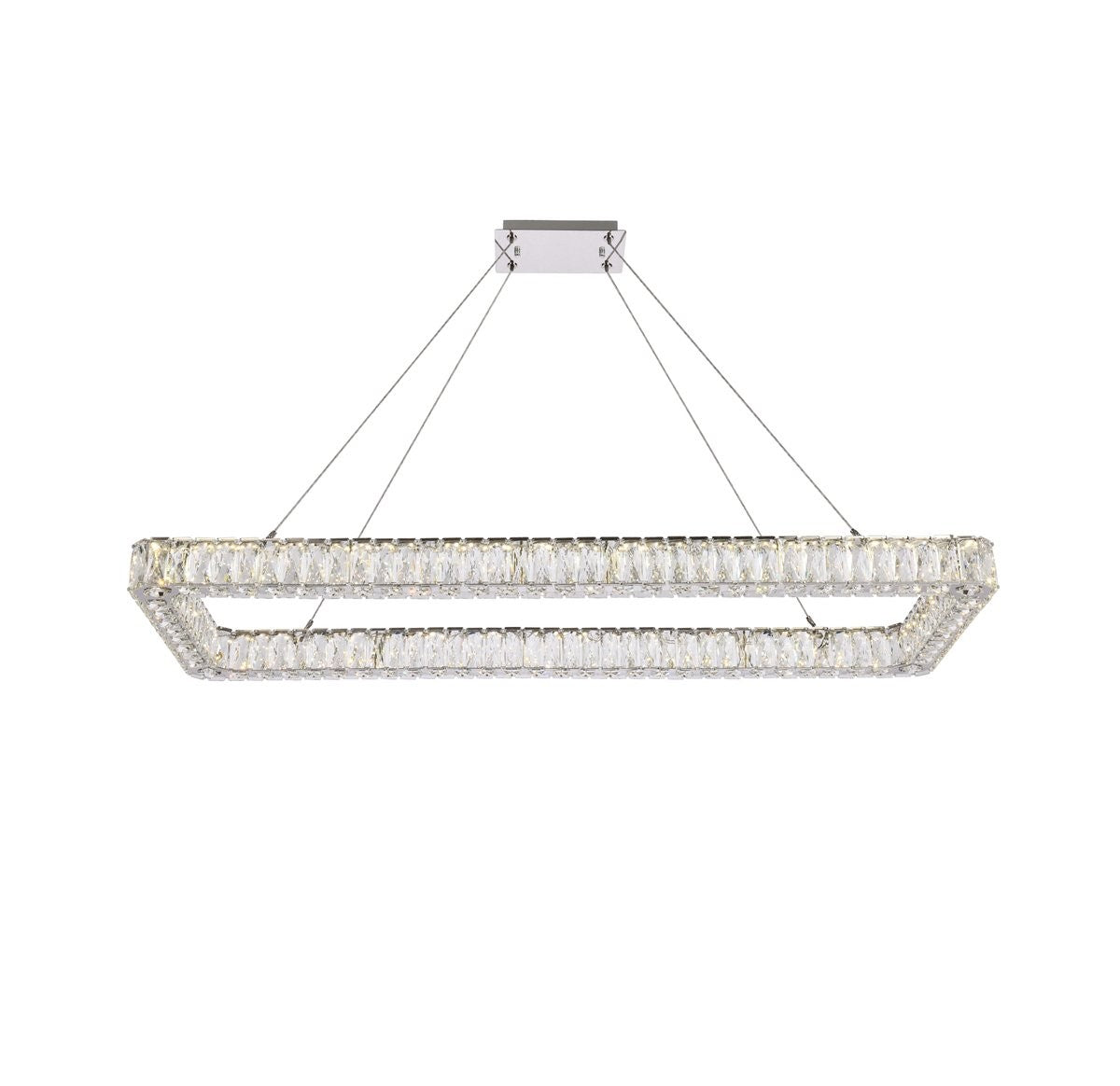 Elegant Lighting - 3504D50L1C - LED Pendant - Monroe - Chrome from Lighting & Bulbs Unlimited in Charlotte, NC