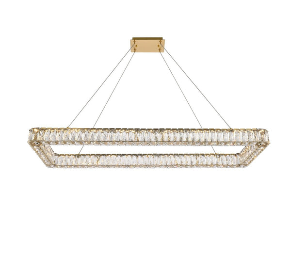 Elegant Lighting - 3504D50L1G - LED Pendant - Monroe - Gold from Lighting & Bulbs Unlimited in Charlotte, NC
