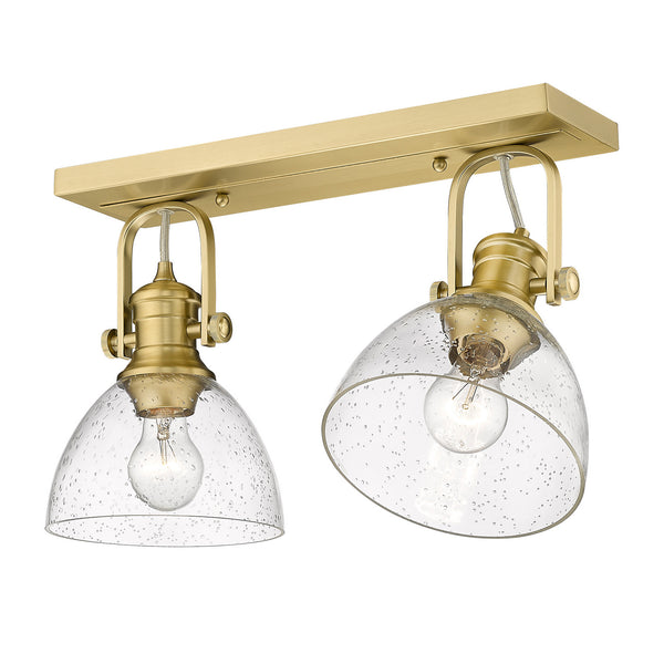 Golden - 3118-2SF BCB-SD - Two Light Semi-Flush Mount - Hines BCB - Brushed Champagne Bronze from Lighting & Bulbs Unlimited in Charlotte, NC
