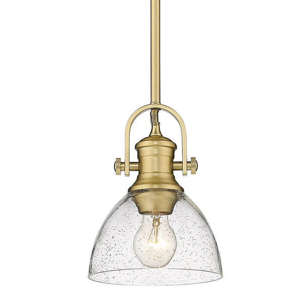 Golden - 3118-M1L BCB-SD - One Light Mini Pendant - Hines BCB - Brushed Champagne Bronze from Lighting & Bulbs Unlimited in Charlotte, NC
