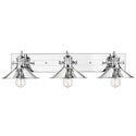 Three Light Bath Vanity from the Kleine Collection in Chrome Finish by Golden