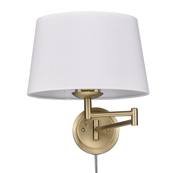 Golden - 3692-A1W BCB-MWS - One Light Wall Sconce - Eleanor BCB - Brushed Champagne Bronze from Lighting & Bulbs Unlimited in Charlotte, NC