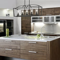 Five Light Linear Pendant from the Mercer Collection in Matte Black Finish by Golden