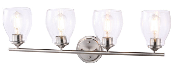 Minka-Lavery - 2434-84 - Four Light Wall Lamp - Winsley - Brushed Nickel from Lighting & Bulbs Unlimited in Charlotte, NC