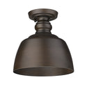 Golden - 0316-FM RBZ - One Light Flush Mount - Holmes - Rubbed Bronze from Lighting & Bulbs Unlimited in Charlotte, NC