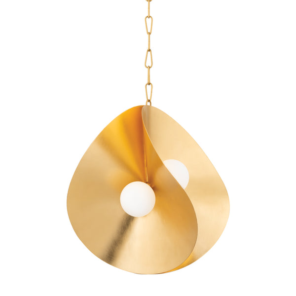 Corbett Lighting - 330-24-GL - Four Light Pendant - Peony - Gold Leaf from Lighting & Bulbs Unlimited in Charlotte, NC