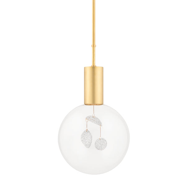 Hudson Valley - KBS1875701L-AGB - One Light Pendant - Gio - Aged Brass from Lighting & Bulbs Unlimited in Charlotte, NC