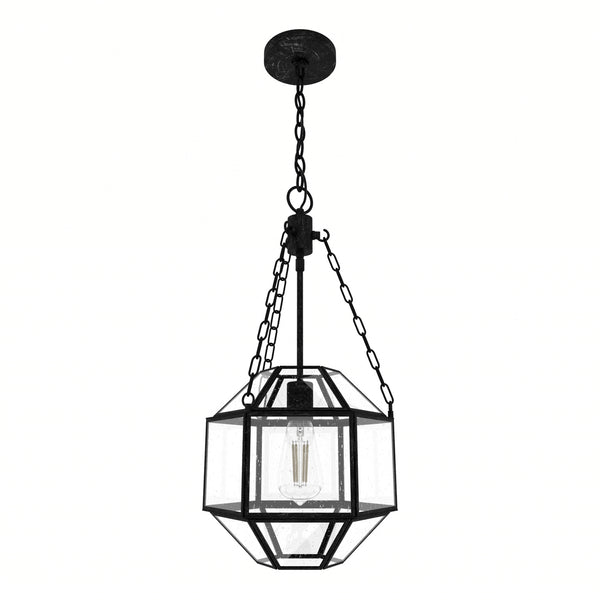 Hunter - 19363 - One Light Pendant - Indria - Rustic Iron from Lighting & Bulbs Unlimited in Charlotte, NC