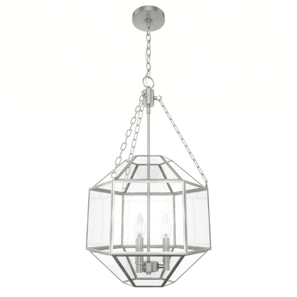 Hunter - 19366 - Three Light Pendant - Indria - Brushed Nickel from Lighting & Bulbs Unlimited in Charlotte, NC