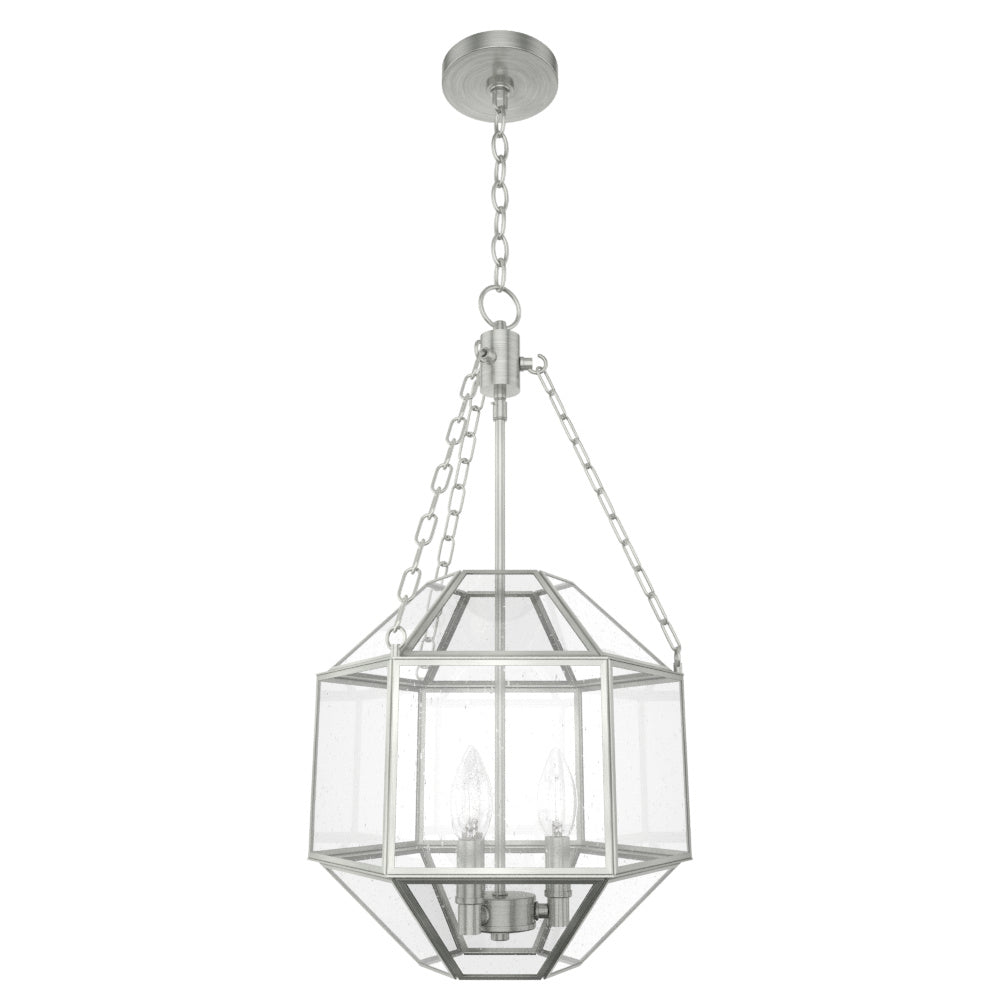 Hunter - 19368 - Three Light Pendant - Indria - Brushed Nickel from Lighting & Bulbs Unlimited in Charlotte, NC