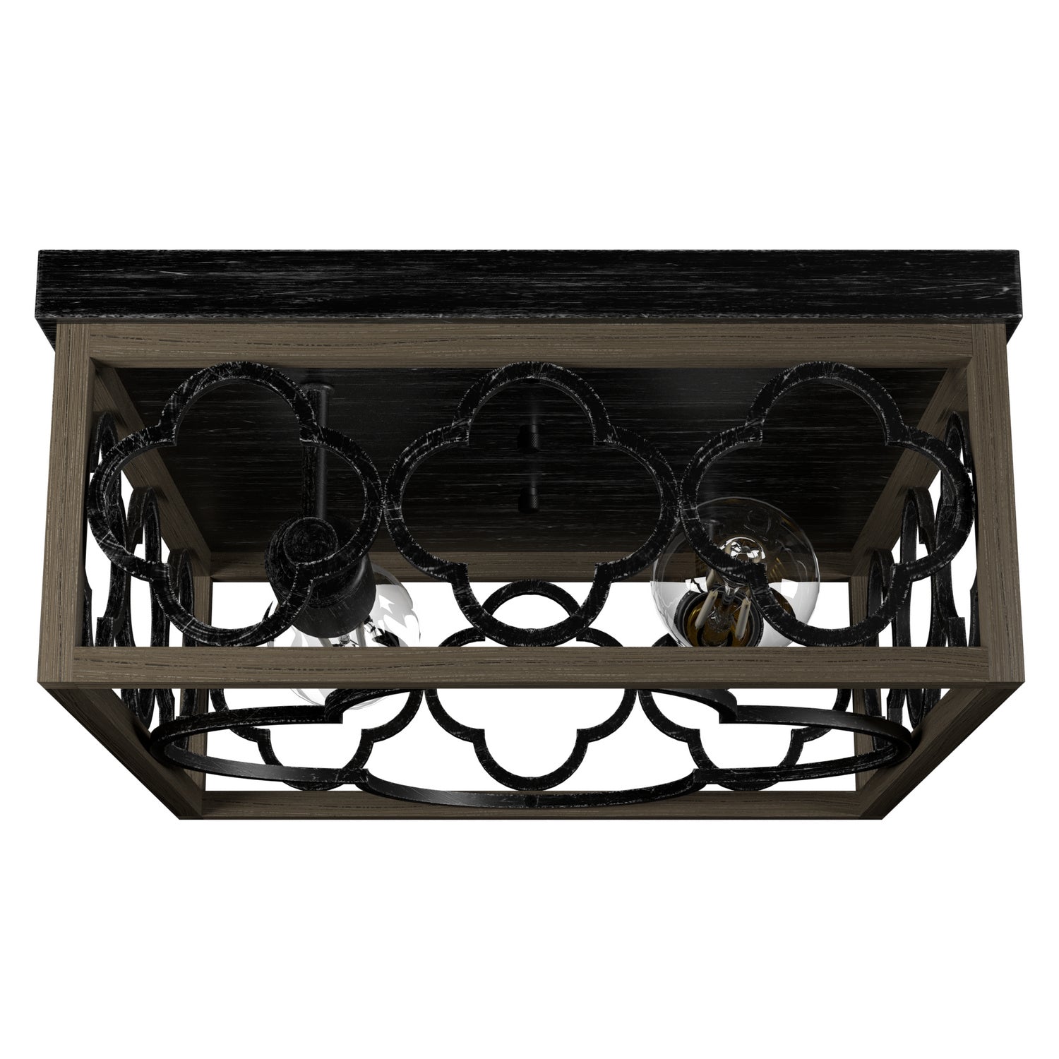 Hunter - 19392 - Two Light Flush Mount - Gablecrest - French Oak from Lighting & Bulbs Unlimited in Charlotte, NC