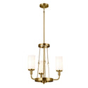 Kichler - 52450NBR - Three Light Mini Chandelier - Vetivene - Natural Brass from Lighting & Bulbs Unlimited in Charlotte, NC