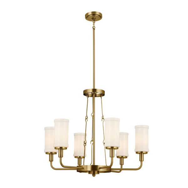 Kichler - 52451NBR - Six Light Chandelier - Vetivene - Natural Brass from Lighting & Bulbs Unlimited in Charlotte, NC