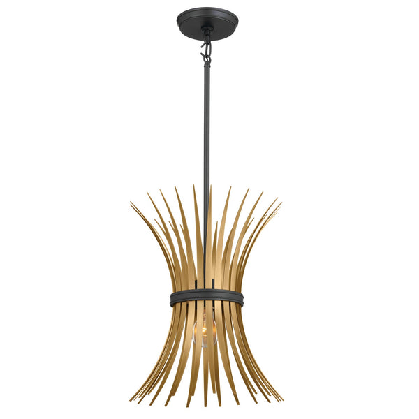 One Light Pendant from the Baile Collection in Black Finish by Kichler