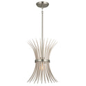 One Light Pendant from the Baile Collection in Brushed Nickel Finish by Kichler