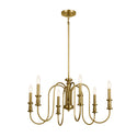 Kichler - 52470NBR - Six Light Chandelier - Karthe - Natural Brass from Lighting & Bulbs Unlimited in Charlotte, NC