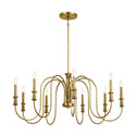 Kichler - 52471NBR - Nine Light Chandelier - Karthe - Natural Brass from Lighting & Bulbs Unlimited in Charlotte, NC