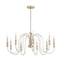 Kichler - 52471NI - Nine Light Chandelier - Karthe - Brushed Nickel from Lighting & Bulbs Unlimited in Charlotte, NC