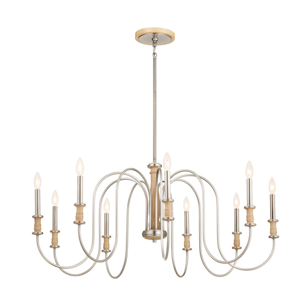 Kichler - 52471NI - Nine Light Chandelier - Karthe - Brushed Nickel from Lighting & Bulbs Unlimited in Charlotte, NC