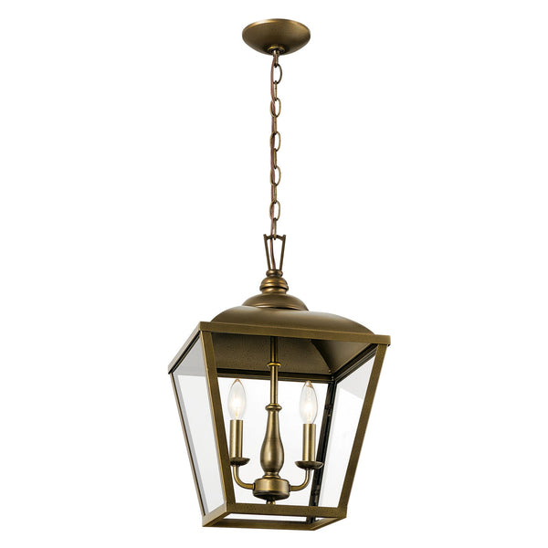 Two Light Pendant from the Dame Collection in Character Bronze Finish by Kichler