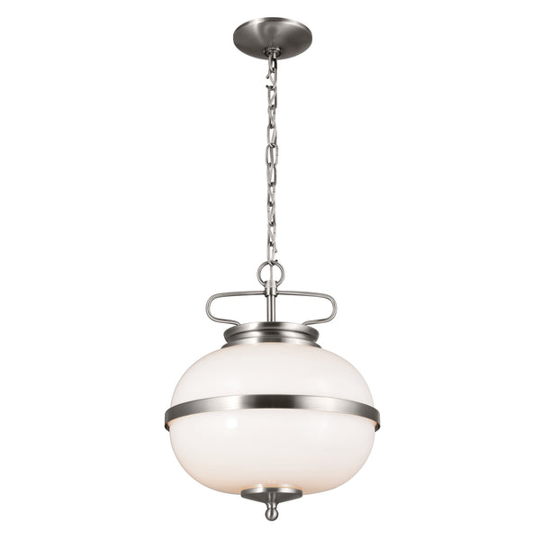 Kichler - 52478CLP - Two Light Pendant - Opal - Classic Pewter from Lighting & Bulbs Unlimited in Charlotte, NC