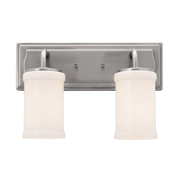 Two Light Bath from the Vetivene Collection in Classic Pewter Finish by Kichler