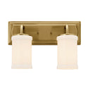 Two Light Bath from the Vetivene Collection in Natural Brass Finish by Kichler