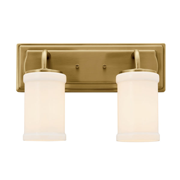 Two Light Bath from the Vetivene Collection in Natural Brass Finish by Kichler