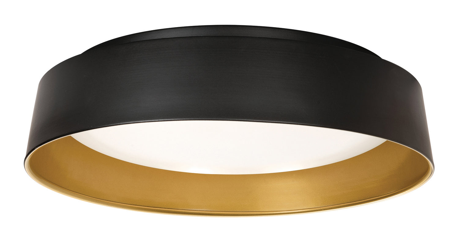 AFX Lighting - DUNF15LAJUDBKGD - LED Flush Mount - Duncan - Black from Lighting & Bulbs Unlimited in Charlotte, NC