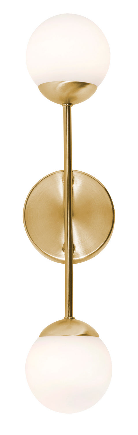 AFX Lighting - PRLS0418L30D1SB - LED Wall Sconce - Pearl - Satin Brass from Lighting & Bulbs Unlimited in Charlotte, NC