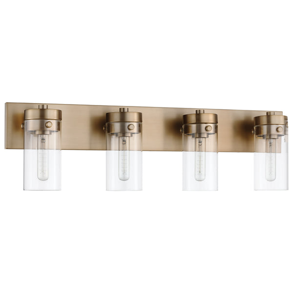 Nuvo Lighting - 60-7534 - Four Light Vanity - Intersection - Burnished Brass from Lighting & Bulbs Unlimited in Charlotte, NC