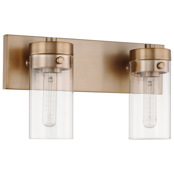 Nuvo Lighting - 60-7532 - Two Light Vanity - Intersection - Burnished Brass from Lighting & Bulbs Unlimited in Charlotte, NC