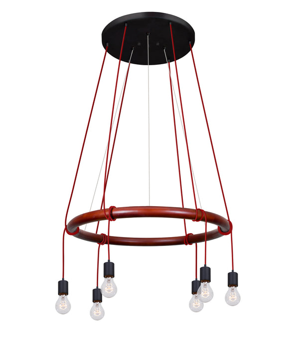 Besa - CIRQUE-120V-RD - Six Light Pendant - Cirque from Lighting & Bulbs Unlimited in Charlotte, NC