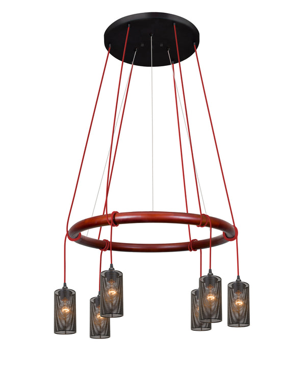 Besa - CIRQUE-120V-RD-MS - Six Light Pendant - Cirque from Lighting & Bulbs Unlimited in Charlotte, NC