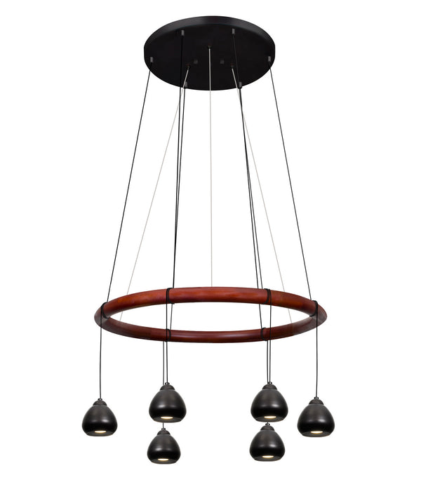 Besa - CIRQUE-12V-BK - Six Light Pendant - Cirque - Black from Lighting & Bulbs Unlimited in Charlotte, NC