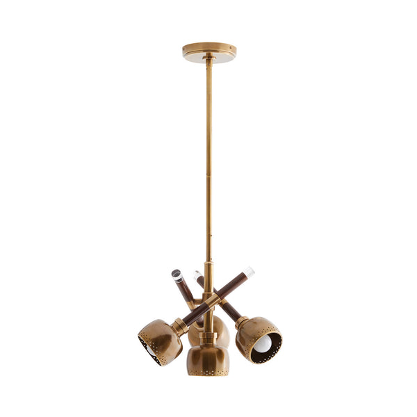 Arteriors - DJ42004 - Four Light Pendant - Pavo - Dark Walnut from Lighting & Bulbs Unlimited in Charlotte, NC