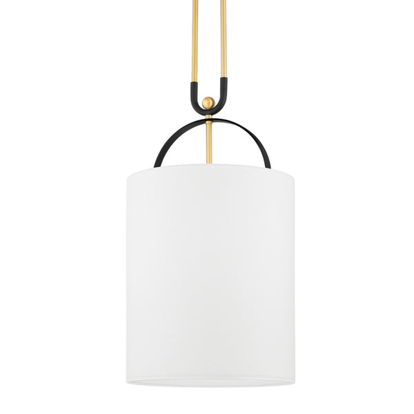 Hudson Valley - 2034-AGB/BBR - One Light Pendant - Campbell Hall - Aged Brass/Black Brass Combo from Lighting & Bulbs Unlimited in Charlotte, NC
