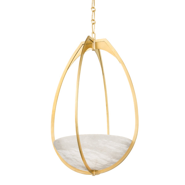 Hudson Valley - 4319-AGB - LED Pendant - Lloyd - Aged Brass from Lighting & Bulbs Unlimited in Charlotte, NC