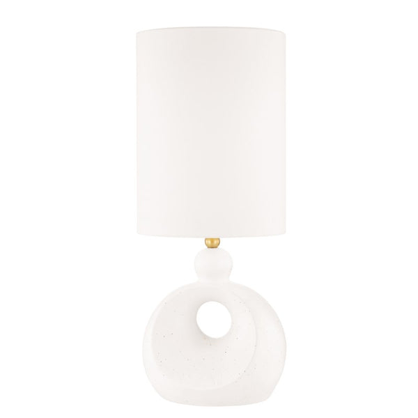 Hudson Valley - L1850-AGB/CWS - One Light Table Lamp - Penonic - Aged Brass/White Ceramic from Lighting & Bulbs Unlimited in Charlotte, NC