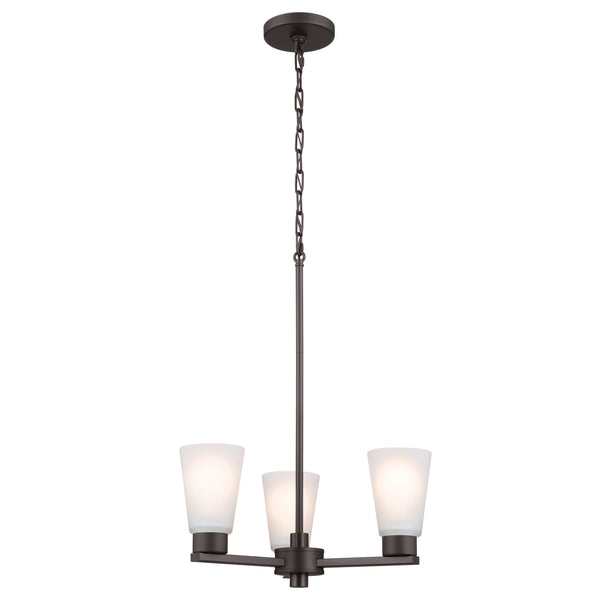 Kichler - 52435OZ - Three Light Chandelier - Stamos - Olde Bronze from Lighting & Bulbs Unlimited in Charlotte, NC