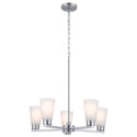 Kichler - 52436NI - Five Light Chandelier - Stamos - Brushed Nickel from Lighting & Bulbs Unlimited in Charlotte, NC