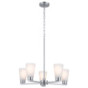 Five Light Chandelier from the Stamos Collection in Brushed Nickel Finish by Kichler