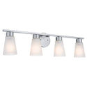 Kichler - 55122NI - Four Light Bath - Stamos - Brushed Nickel from Lighting & Bulbs Unlimited in Charlotte, NC